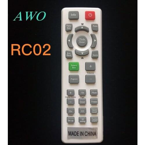 1pcs RC02 Original Projector Remote Control Fit For BENQ MS504,MX505,MS521P,MS522P,MS524,MW526,MX525,MX522P Projectors