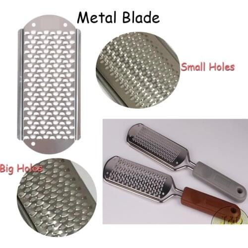 1pc Replaceable Pedicure File Blade ONLY Knockdown Stainless Steel Slice Metal Callus Remover Skin Care Cuticle Accessories