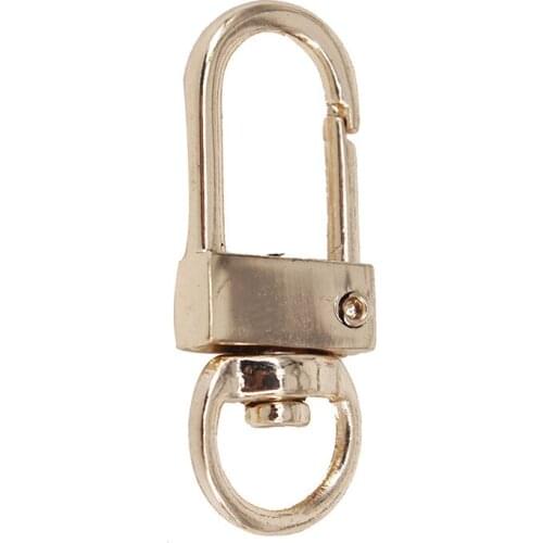 100piece 32mm*12mm Gold Tone Metal Trigger Snap Swivel Hardware Hook Clasp Sewing Supplies for Bag Key Ring K456