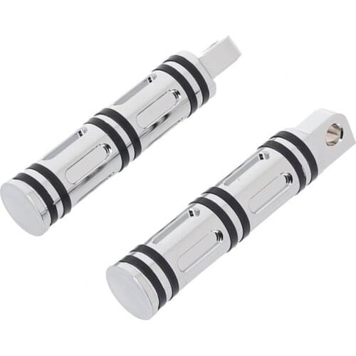 2Pcs Pedal Bamboo Shape Anti-corrosive Aluminium Alloy Motorbike Footrest Footpeg Compatible with Davidson Motocycle Accessories