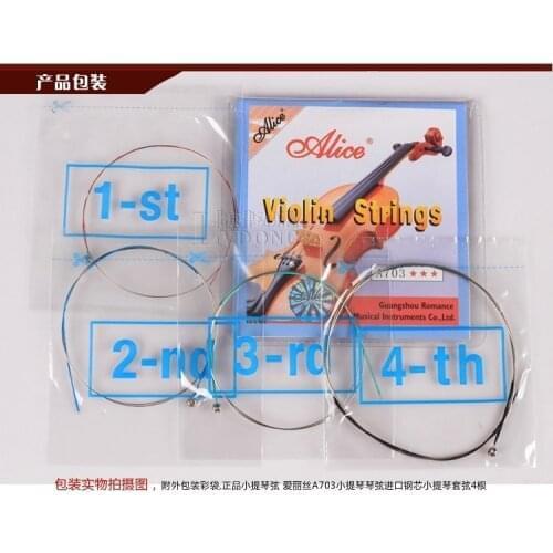 40 Sets Violin Strings E A D G for Violino 4/4 Strings A703 Alice Strings Violin Accessories