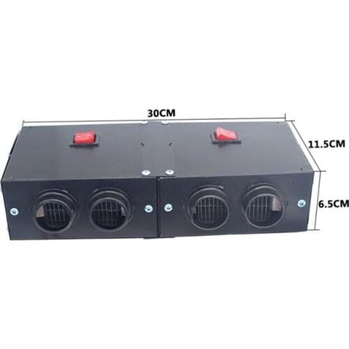 Car Heate Heating Fan Mister Fog Remover 4 Ports 24V 500W Portable Safety Warmer