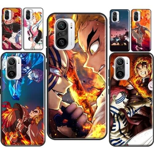 Akaza Kyojuro Rengoku For POCO X3 Pro M3 F1 F3 Phone Case For Xiaomi Mi 11 Ultra Mi Note 10 Lite Mi 10T 9T Pro