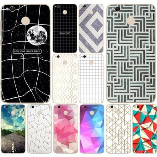 248DD topaz ruby crystal hon Dazed Geometric Soft Silicone Cover Case for Xiaomi Xiaomi Redmi 4a 5 plus Note 4 4x 5a pro mi a1