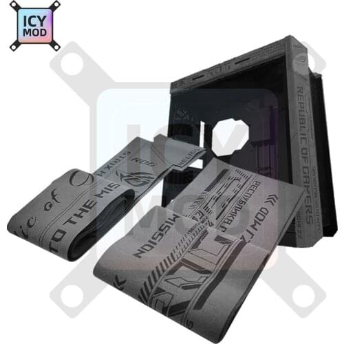 ROG Strix Helios PC Case MOD ROG Cover ASUS ROG HELIOS GX601Leather Armor Suede Coat Shroud ATX Chassis Flipping Decoration MOD