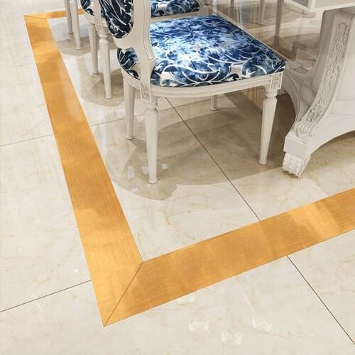 Gold color Decor Tape Tile beauty stitching seam sticker ceiling Waistline Self-adhesive waterproof Foil Skirting Masking Tape