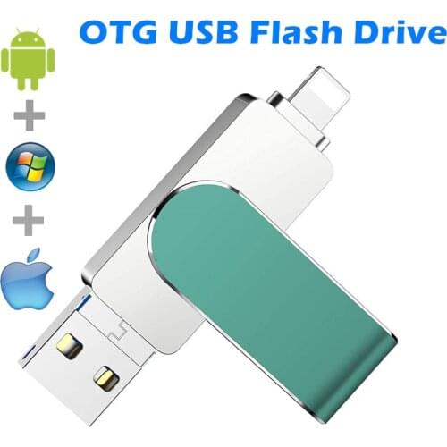 Pendrive 64GB For IOS OTG USB Flash Drive U disk 16GB 32GB usb stick 128GB 256GB Pen Drive memoria cel usb for iPhone 12 11