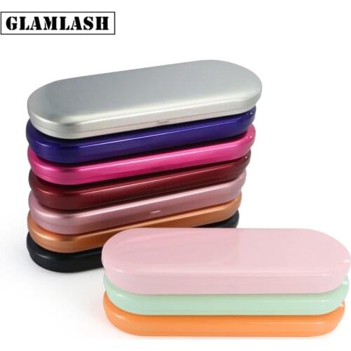 GLAMLASH Portable eyelash tweezer storage box lash tweezers case Makeup Bag Protective Brushes Pencil Eyeliner Case Organizer
