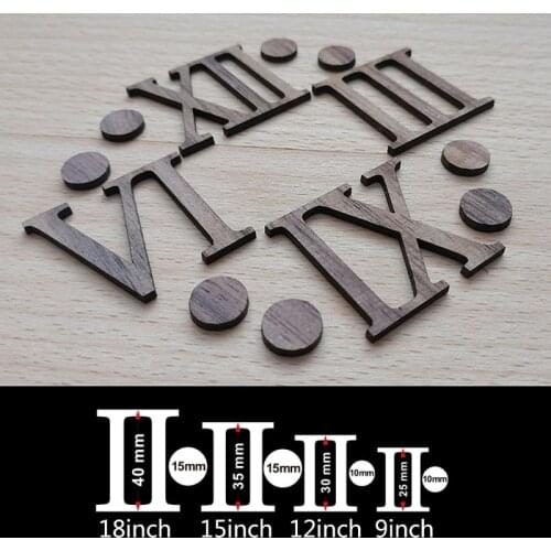 Classic Wood Wall Clock Parts DIY Home Decor Clock Repair Accessories Numbers & Point Repair Essential Tools