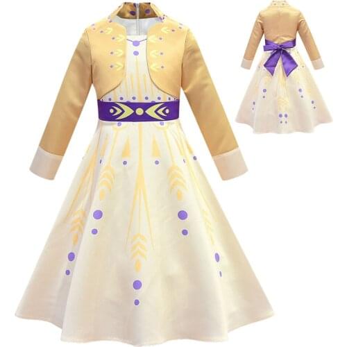 Halloween Costume Carnaval Vestido Girls Christmas Dress Girls Long Sleeve Dress Kids Wedding Birthday Party Princess Dresses