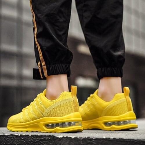 Women Men Air Cushion Sneakers 46 Soft and Light Running Shoes 2020 Mens Shoes Casual Black