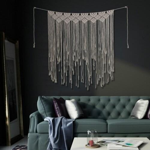 Fashion Hand-woven Curtain Tapestry Wedding Wall Decoration Wall Hanging Decoration Gift Simple Tassel Living Room Tapestry