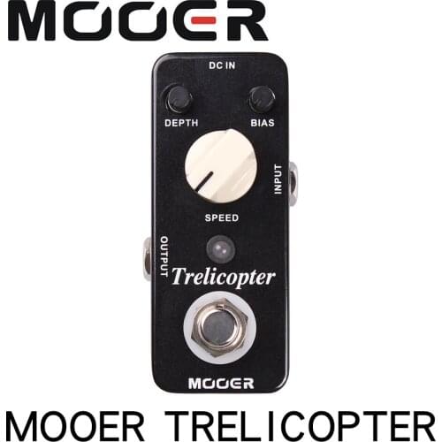 Mooer Trelicopter Micro Mini Optical Tremolo Effect Pedal for Electric Guitar True Bypass