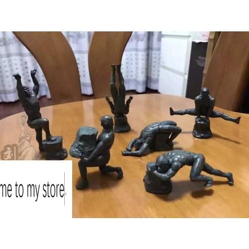 Small pvc figure unthinker 6pcs/set