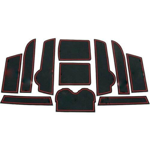 For Cadillac SRX 2010 2011 2012 2013 2014 2015 Non-Slip Interior Door Gate Slot Pad Panel Cup Mat 11Pcs