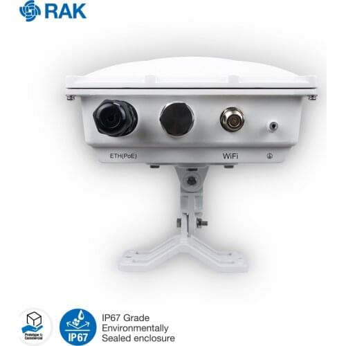 Outdoor Gateway Enclosure NEMA-67 Industrial Die-Cast Aluminum Support RAK7249 DIY Gateway RAK831 Concentrator Board Q007