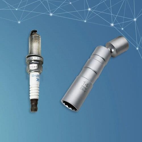 14mm 3/8 Drive Genuine Laser Tools Spark Plug Wobble Socket For BMW Double Cut