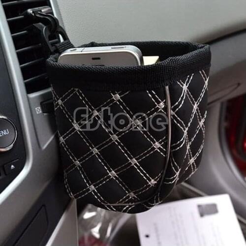 Q9QD New Auto Car Storage Pouch Mobile Phone Pocket Bag Organizer Holder Accessory