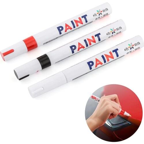 1/2/5 Pcs Car Paint Pen Waterproof Car Wheel Tire Oily Painting Mark Pen Auto Rubber Tyre Tread CD Metal Permanent Paint Marker