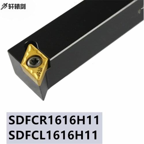 SDFCR 1616H11 SDFCL1616H11 Turning CNC Lathe Tool Holder Carbide Insert DCMT07/11