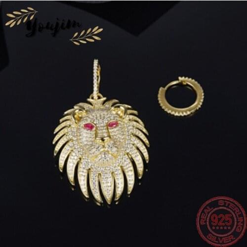 Tribal fashion lion asymmetric zircon earrings women luxury Monaco exquisite jewelry gift 925 silver