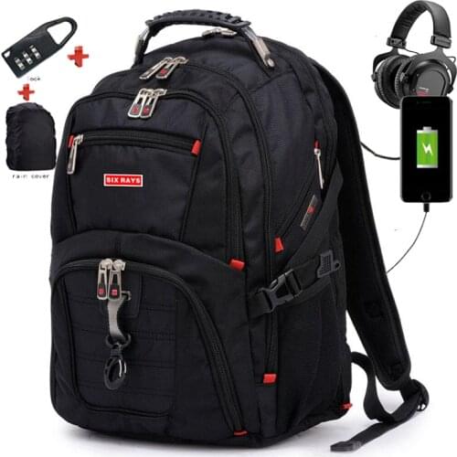 Swiss Mens Backpack 15.6 inch Computer Notebook Children School Bags Unisex Large Capacity bagpack waterproof kids schoolbag