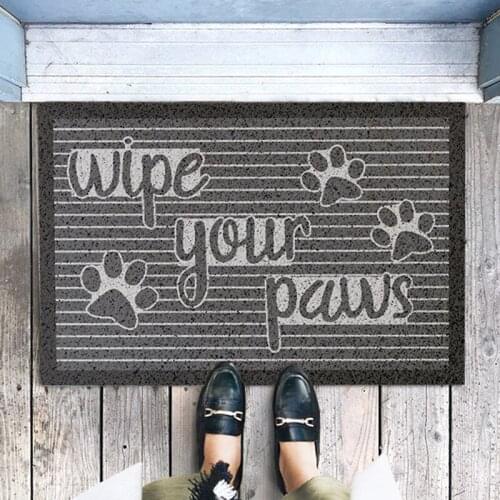 Modern PVC Anti-slip Mat Living Room Mat Bath Mat Custom Mat Carpet Silk Loop Rectangle Home Door Mat Carpet Entrance Door Mat
