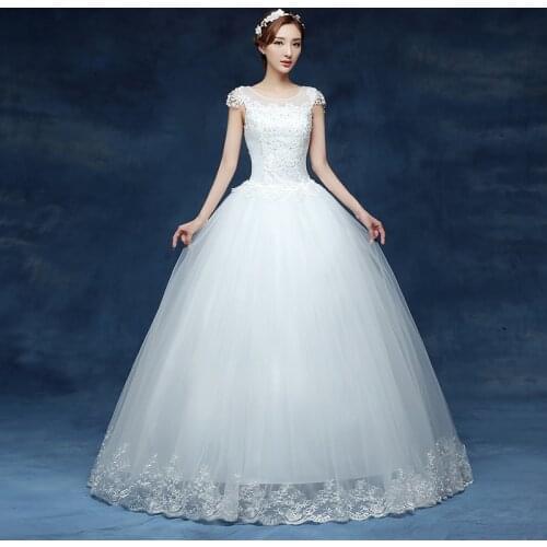 Wedding dress bride New Style Wedding Lace Up Large Size Bride Wedding Dresses Ball Gowns