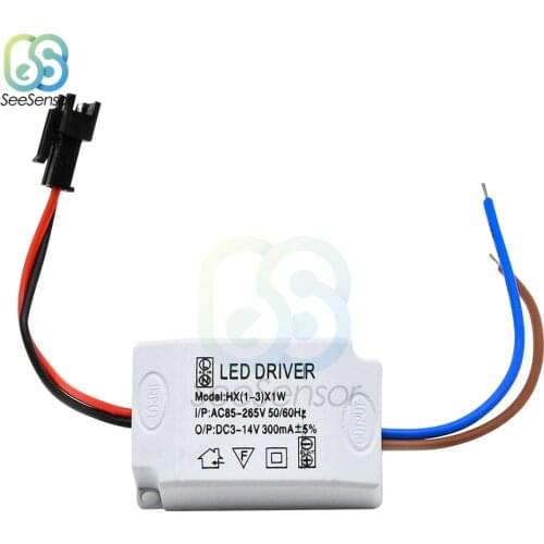 LED Driver 300mA 1W 3W LED Power Supply Unit AC85-265V to DC3-14V Lighting Transformers For LED Lights DIY