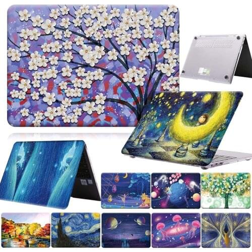 Hard Shell Laptop Case for Huawei Honor MagicBook (14/15)/MateBook (D14/D15)/MateBook 13 AMD Painting Series Protective Sleeve