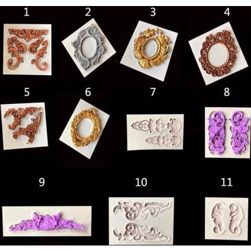 1 X Sugarcraft Frame silicone mold fondant mold cake decorating tools chocolate gumpaste mold