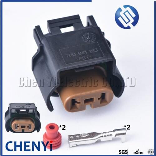 2 Pin Auto Fog Light Connector Plug Socket Auto waterproof connector 7H0 941 165 For VW Audi EOS Jetta Golf MK6 Passat Tiguan