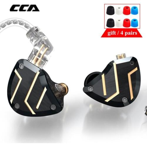 2020 CCA C10 PRO 4BA 1DD Hybrid Metal Earphone HIFI Bass Earbud Headset In Ear Monitor Noise Cancelling Earphone CA16 C12 ZSX VX