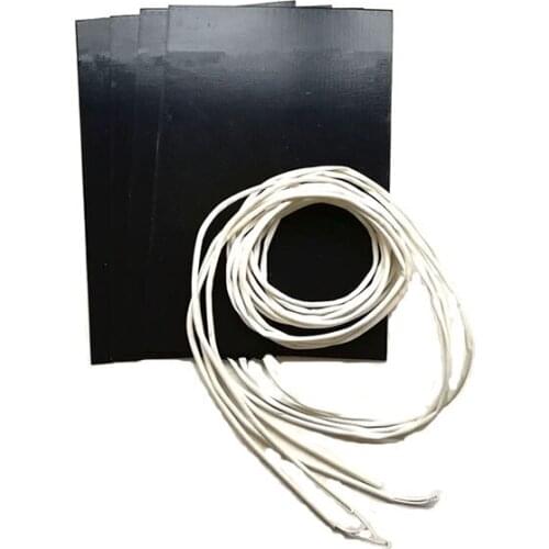 300*500*1.5mm heat bed for 3d printer 220v 400w adhesive 1 side 100k thermistor 1000mm lead wire come out from middle of short