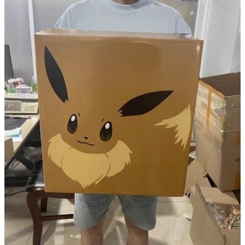Big Size 1:1 Pokemon Eevee with box Action Figure Toys 40cm