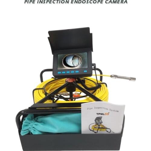 8500mah Battery 4.3'' Monitor Pipe Camera Drain Sewer Inspection IP68 Waterproof Industrial Endoscope Borescope 17mm