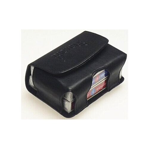 Leather Card Guard Playing Card Deck Carrier Case(Can hold two decks) card clip Magic Tricks Close Up Accessories Gimmick Props