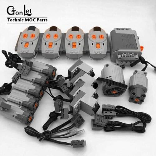 NEW MOC-0853 Technic Motor Power Function Set For Mobile Crane Mk II Car 42009 Model Building Blocks Bricks Model DIY Toys