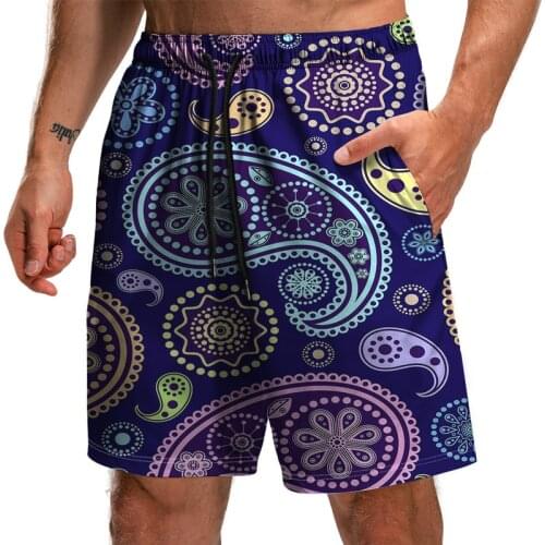 Mens Surf Shorts Beach Pants Summer Quick Dry Couple Swimming Shorts Womens Fashion Retro 3D Printed Swimsuit Plus Size S-6XL