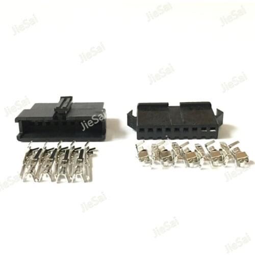 Male And Female JST SM 9 Pin 2.54mm 9 Way Multipole Connector Plug With Terminal