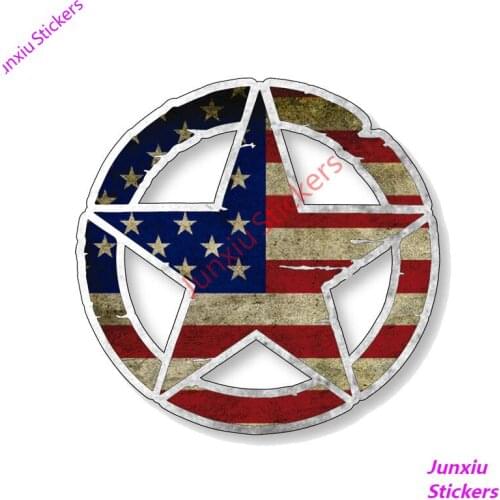 Cover Scratch Car-Stickers Army StarMilitary Die Cut for Bumper Rear Windshield Suv Vinyl Decal Auto Exterior Decoration 13*13cm