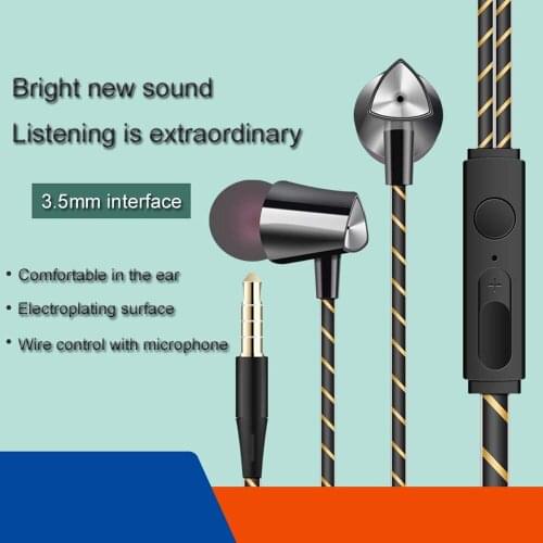 In-ear wired control headset for Android, Apple, vivo, Xiaomi, Huawei phones