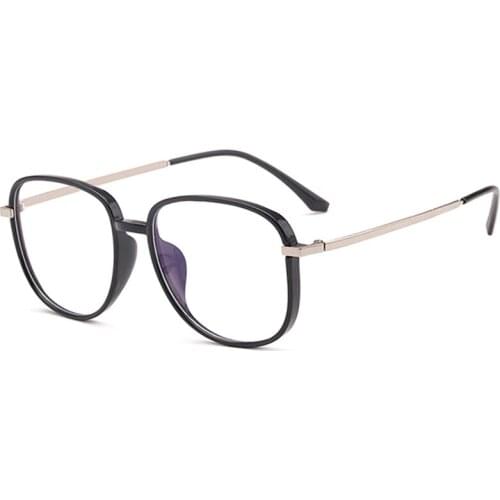 New Blue Light Blocking Glasses Anti Blue Ray Glasses Computer Glasses Blue Light Proof Spectacle Frame Tr90 Frame Metal Legs