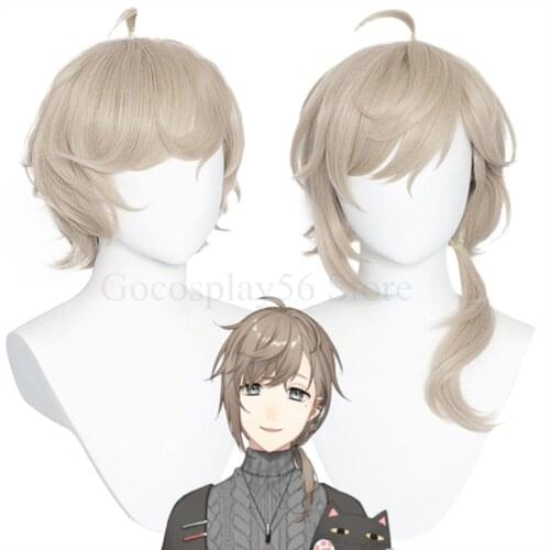2 Versions VTuber Kanae Cosplay Wig Straight Ponytail Long Heat Resistant Synthetic Hair Role Play