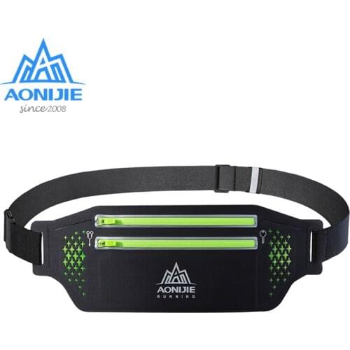 AONIJIE W946 Adjustable Slim Running Waist Belt Jogging Bag Fanny Pack Travel Marathon Gym Workout Fitness 6.9 in Phone Holde