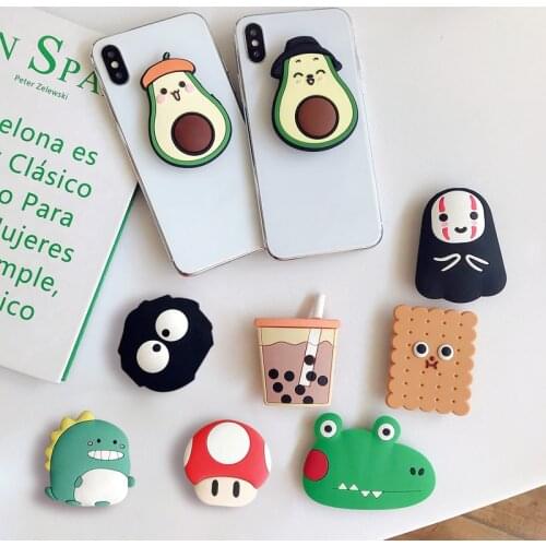 Luxury Cute Korean Cartoon Bear Foldable Holder Airbag Holder Mobile Phone Ring Universal Mobile Phone Grip For IPhone Bracket