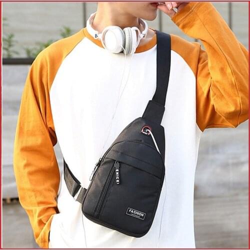 Men Crossbody Outdoor Sport Chest Daily Picnic Canvas Messenger Nylon Waist Packs Sling Bags Bolsa Hot Sale