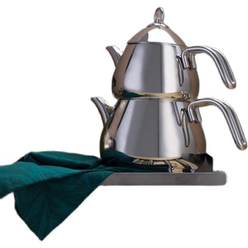 Heat resistant glass teapot incision based stainless steel tea infuser filter kettle Turkish made 2021 Style Traditional