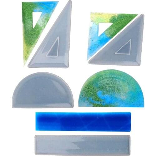 Protractor Triangle Ruler Right Angle Expoxy Resin Jewelry Mold DIY Craft Jewelry Making Tools UV Glue Jewelry Decorativ