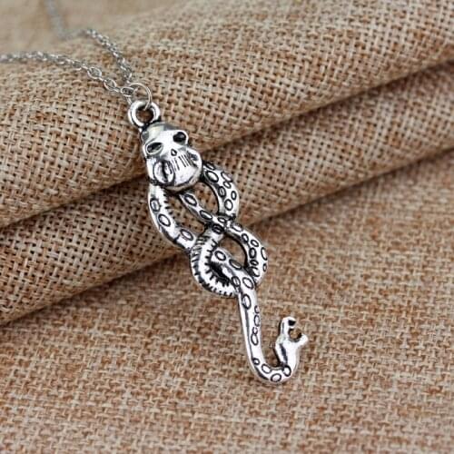 Dongsheng HP Snake Skull Necklaces Vintage Dark Mark Pendant Necklace -30